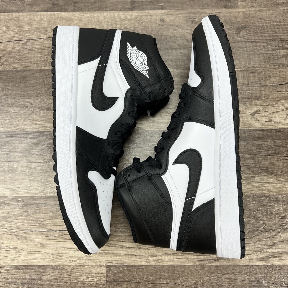 Nike Air Jordan 1 High G Golf Black White Panda Shoes DQ0660-101 Men's Size 12.5